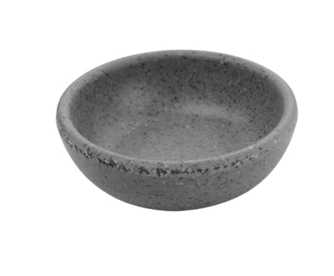 Salsero redonda 7 cm Melamina gray granite #261945.