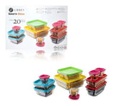 Juego De Toopers De Vidrio, Marca Libbey, Save N' Store, 20pz #15134