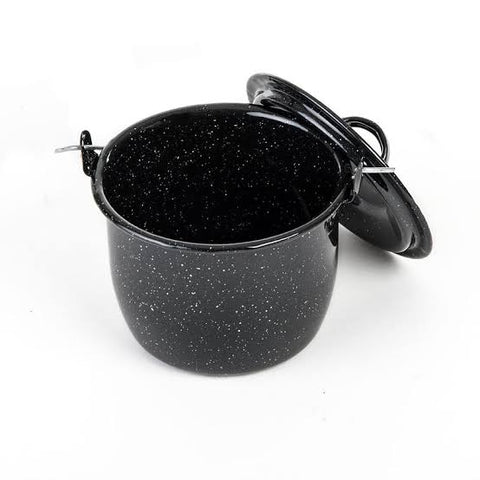 Olla convexa No. 24 negro brillante CINSA #19428.