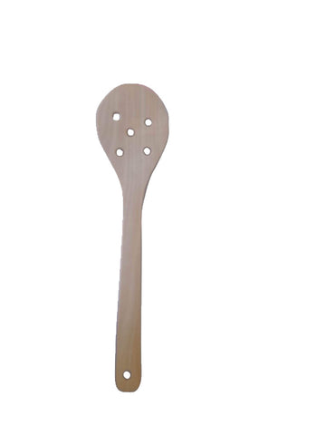Palita de madera redonda perforada #7730.