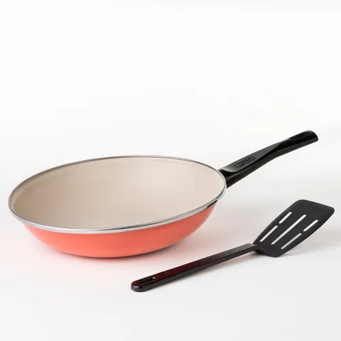 Set wok con espatula 28 cm CINSA #224022.