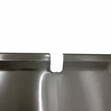 Tapa entero ranurado de acero inoxidable #12773.