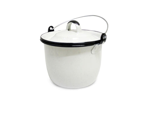 Olla Convexa 12 Blanco Jasp Filo Negro Cinsa