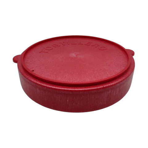 Tortillera de plastico rojo #28514