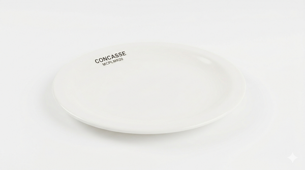 Plato melamina 20 cm liso blanco #24119