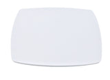 Plato melamina cuadrado 25 cm blanco Concasse #261934