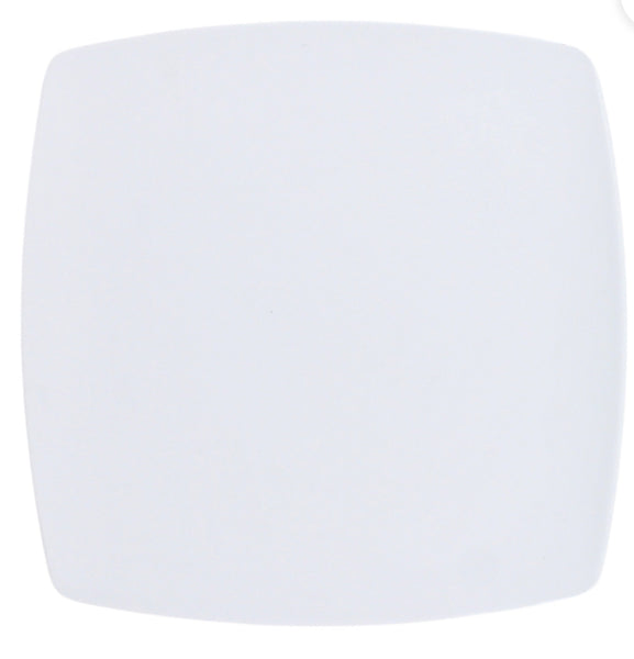 Plato melamina cuadrado 21 cm blanco Concasse #291935