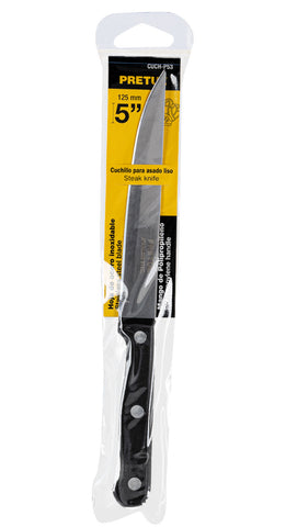 Cuchillo liso 5" mango plastico Truper #24337