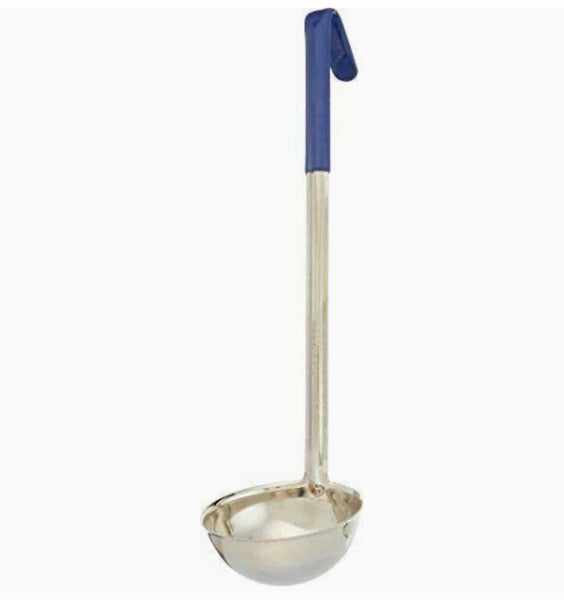 Cucharon 12 oz inox mango azul #2017.