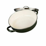 Freidora euro 24 cm verde olivo #20217