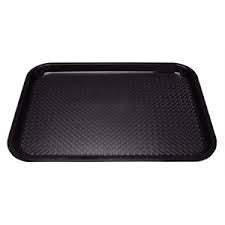 Charola de servicio negra Buffetware #23235