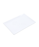 Plato rectangular melamina blanco #26105