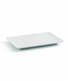 Plato rectangular melamina blanco #26105