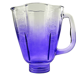 Vaso vidrio tipo cube morado #4983