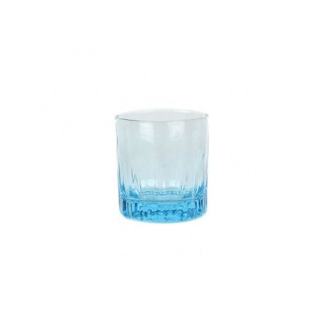 Juego de 6 vasos kristalino azul crisa #15165