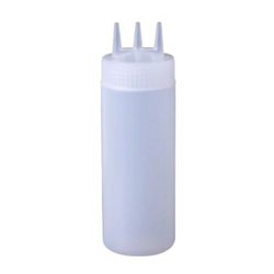 Bote recipiente tres salidas 32 oz transparente #29131