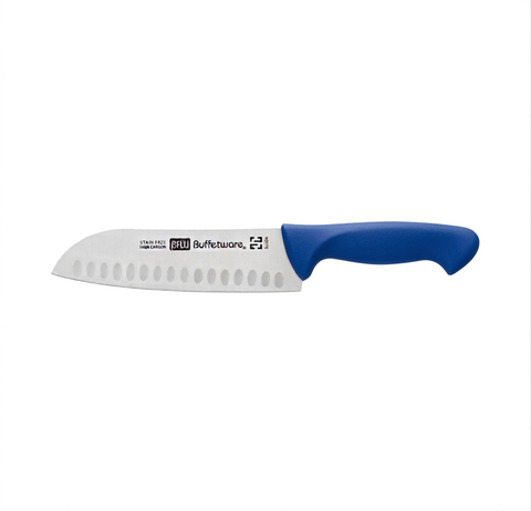 Cuchillo 7" santoku (japones) azul Buffetware #24920