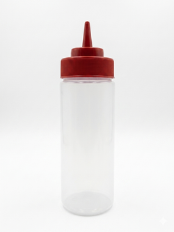 Botella 12 oz boca ancha roja #29138