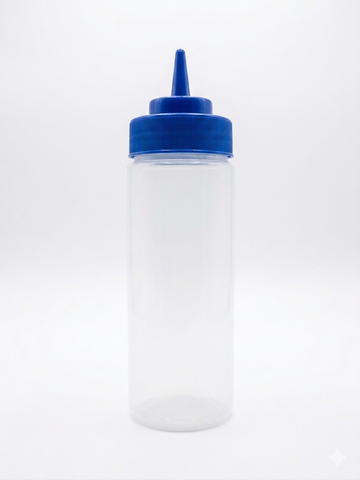 Botella 12 oz boca ancha azul #29136