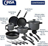 Bateria duramax 17 piezas Cinsa #19626
