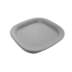 Plato cuadrado 26 cm melamina gray granite Concasse #261941