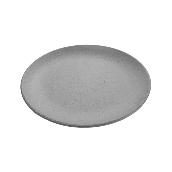 Plato 30 cm de melamina de lujo lisa gray granite Concasse #261947
