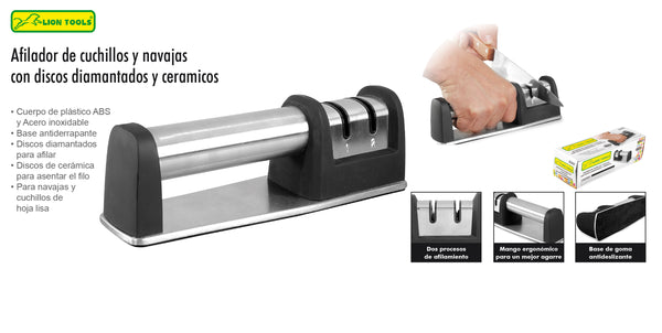 Afilador De Cuchillos #8342 Lion Tools