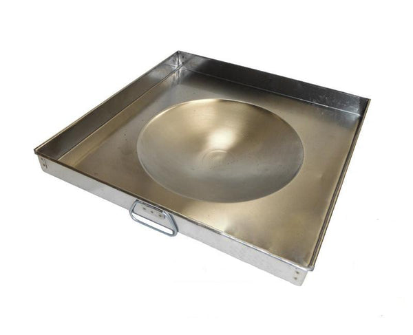 Comal de Acero Inoxidable Cuadrado Pozo 50x50 cm DRAGON