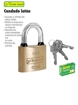 Candado 50mm #0015 Lion Tools