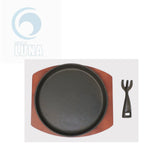 Comal de hierro con base y mango #2230007