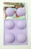Molde de silicona media esfera 6 cavidades #03104.