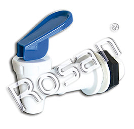 Llave blanca con palanca azul cuerda 3/4 #6908.