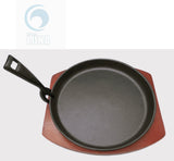 Comal de hierro con base y mango #2230007