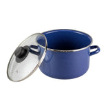Olla recta peltre azul 20 cm Ecko Vasconia #19323.