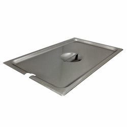 Tapa entero ranurado de acero inoxidable #12773.
