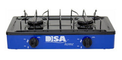 Parrilla gas 2 quemadores DISA azul #5607.