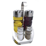 Juego de dispensadores con rack 5 piezas Ecko #16217.