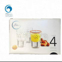 Juego de 4 tequileros minimal #17043