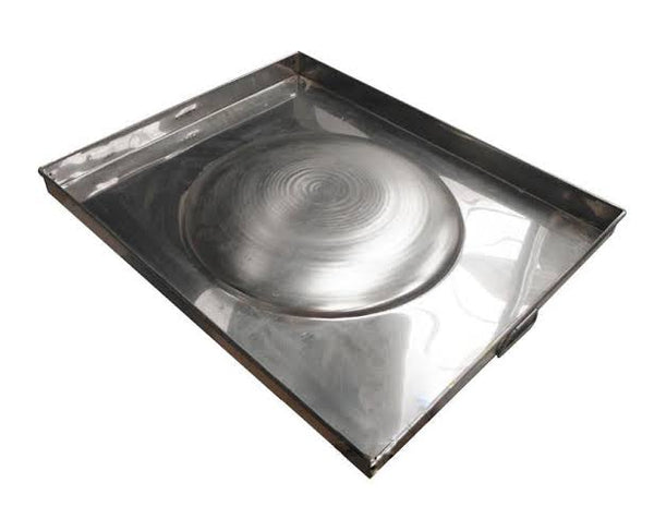 Comal bola cuadrado inox Almet #12831.