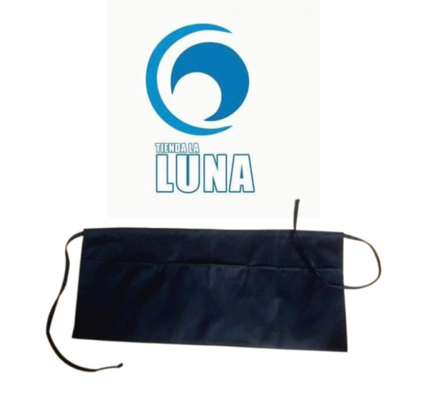 Mandil de barra negro unisex#231013.