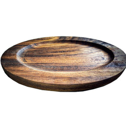 Base de madera ovalada para comal/plato Concasse #03105.