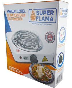Parrilla eléctrica de 1 resistencia con termostato #10426