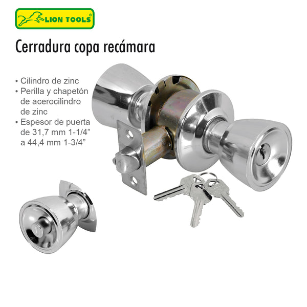 Cerradura copa recamara Lion Tools #7110.