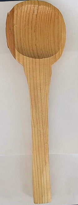 Cuchara 30 cm de madera artesanal #7633.