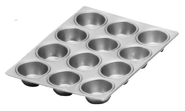 Molde para 12 Quequitos Acero Inoxidable #11502 Turquesa