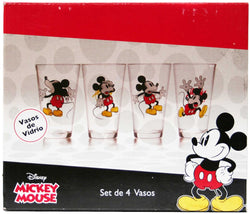 Set De 4 Vasos Mickey Mouse