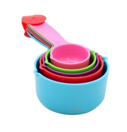 Tazas Medidoras Plástico Set de 5 #A6003 Buffetware