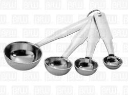 Cucharas Medidoras 4 PZ Pesadas Acero Inox DS2046 BFW