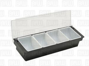 Caja para Condimentos 4 Compartimentos #DS1180 Buffetware